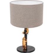 Anne Lighting - tafellamp - Animaux - zwart - linnen metaal - Ø 20cm -...