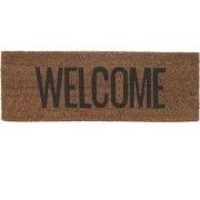 Present Time - Deurmat Welcome - Zwart - 75x25x1,5cm