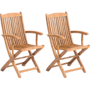 MAUI  - Tuinstoel set van 2 - Lichte houtkleur - Acaciahout