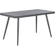 LIPARI  - Tuintafel - Donkergrijs - 80 x 140 cm - Aluminium
