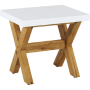 OLBIA  - Tuinstoel - Wit - Vezelcement