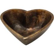 Schaal - Hart - Klein - Antiek Goud