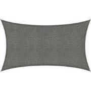 Kopu® Schaduwdoek Rechthoek 280 gram Waterdoorlatend 2x3 m - Grijs