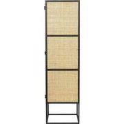Housecraft Living Guuji Kast op wieltjes Hoog 1 deur Rotan/ Metaal
