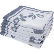 Twentse Damast Theedoekenset - 6 stuks - Boy Girl Blauw