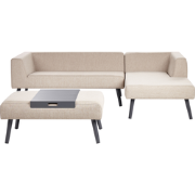 SORRIVOLI - Loungeset 4-zits - Beige - Olefine