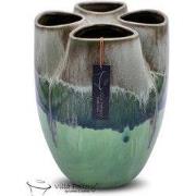 Villa Pottery  Groene vaas Valance - D22xH27