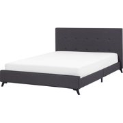 AMBASSADOR  - Tweepersoonsbed - Donkergrijs - 160 x 200 cm - Polyester