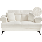 SKIVE - Tweezitsbank - Wit - Bouclé