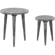 JATRA - Bijzettafel set - Lichtgrijs - Mangohout