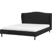 COLMAR  - Tweepersoonsbed - Zwart - 180 x 200 cm - Polyester