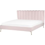 MIRIBEL - Tweepersoonsbed - Roze - 180x200 -  Fluweel