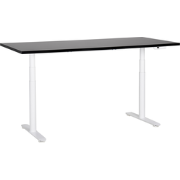 DESTINAS - Elektrisch Verstelbaar bureau - Zwart/Wit - 180 cm - MDF