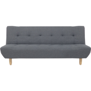 ALSTEN  - Slaapbank 3-zits - Donkergrijs - Polyester