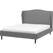 COLMAR - Bed - Grijs - 140 x 200 cm - Polyester