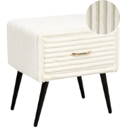 FLAYAT - Nachtkastje - Gebroken wit - Corduroy