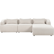 SVANSELE - Driezitsbank - Lichtbeige - Linkszijdig - Polyester