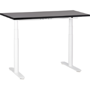 DESTINAS - Elektrisch bureau - Zwart/Wit - 120 cm - Spaanplaat