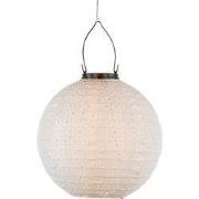 Solar lampion 25 cm wit/marrakesh