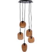 Light & Living - Hanglamp MEZZA - Ø45x23cm - Bruin