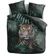 100% Microvezel dekbedovertrekset Jungle Majesty Tiger - 140x200/220 +...