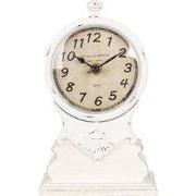 Clayre & Eef Staande Klok 14x6x23 cm Wit Hout