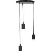 Light & Living - hanglamp - Brandon - zwart - metaal - grote eettafell...