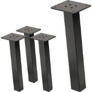 Set van 4 tafelpoten schuin H30 cm Industriële look Gemaakt van gepoed...