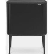 Bo Touch Bin, met 2 binnenemmers, 11 + 23 liter - Matt Black