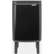 Bo Hi afvalemmer, 4L, kunststof binnenemmer - Matt Black