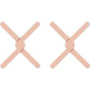 Krumble Opvouwbare siliconen pannenonderzetter - Roze - Set van 2