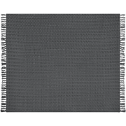 BERE - Bedsprei - Donkergrijs - 200  x 220 cm - Katoen