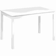 BARLEE - Eettafel - Wit - 119 x 73 cm - MDF