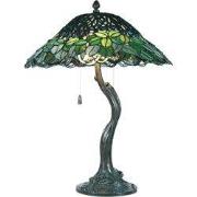 Lumilamp Tiffany Tafellamp Ø 47x58 cm Groen Glas