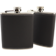 HIXA Heupfles - Zwart - 2 Stuks - Flacon - Veldfles - RVS - Drinkfles ...