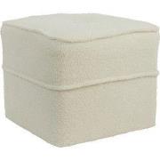 Light & Living - Poef KIKI - Ø40x35cm - Wit