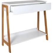 Nachtkastje 1 lade wit met legplank