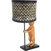 Anne Lighting - tafellamp - Animaux - zwart - bamboe metaal - Ø 20cm -...