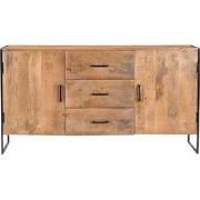 Livingfurn - Dressoir - Elin 150cm - Bruin, Zwart