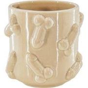 Pot - Dick - Ceramics - Beige -11x11x11,5cm