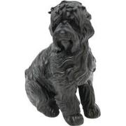 Ornament - Labradoodle - Polyresin - Black - 10,5x5x9cm