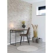 Vloerkleed Ø120cm - Buitenkleed - Zand - Vloerkleed Menorca