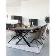 House Nordic Eetkamerstoel Harbo Met Swivel Velvet Taupe