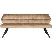 Eetkamerbank Champagne Velvet - Metalen Onderstel