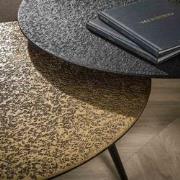 Salontafel Rond - Grijs Metallic - Set van 2 - 40x74x74cm
