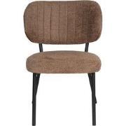 Eetkamerstoel Oranje Stof - Zithoogte 48cm - 64x56x64cm - Set van 2