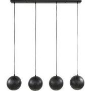Hanglamp 4-Lichts Lichts - Metaal Zwart - 130x25x150cm