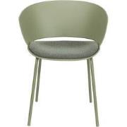 Eetkamerstoel Groen - Zithoogte 48,5cm - 54,5x59x80,5cm - Jessica