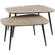 Salontafel Organisch - Metaal Brons - 80x70x35cm