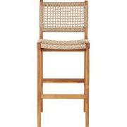 Barstoel Naturel Teak - 55x45x95cm - Derby
